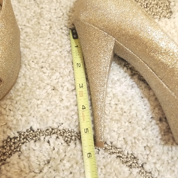 Enzo Angioloni gold peep toe sz9 - Picture 5 of 11